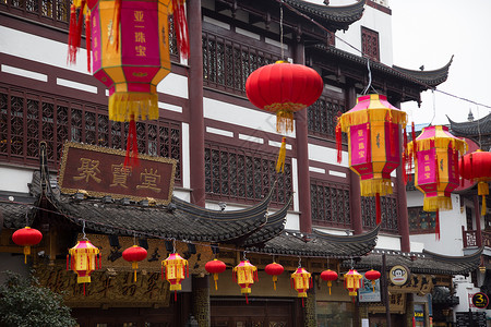 中国新年春节喜庆吉祥元素背景图片