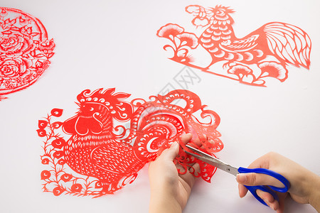 鸡年台历剪纸窗花传统文化背景