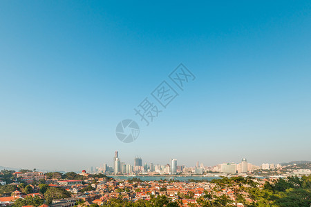 山丘背景元素厦门旅游背景