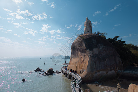 厦门郑成功雕像厦门旅游鼓浪屿背景