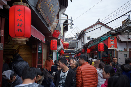 上海七宝老街背景图片