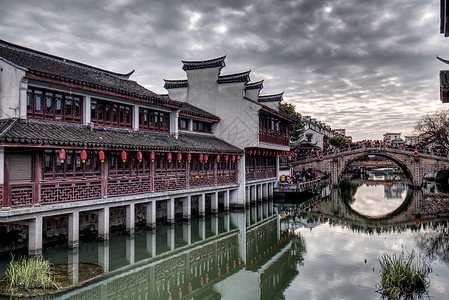 上海七宝老街背景图片
