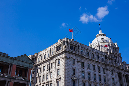 旗帜设计素材上海黄浦区国外设计建筑背景