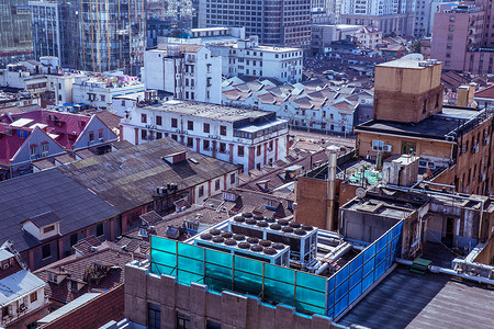 城中村开发上海黄浦区城中建筑背景