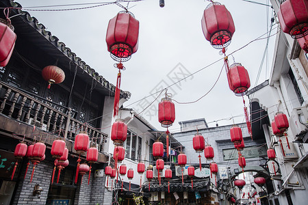 喜门历史文化老街朔门街背景