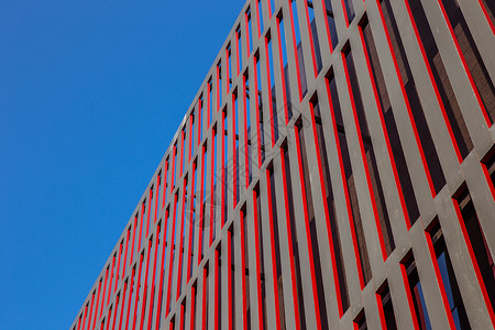设计和几何结构大气线条设计城市展馆背景