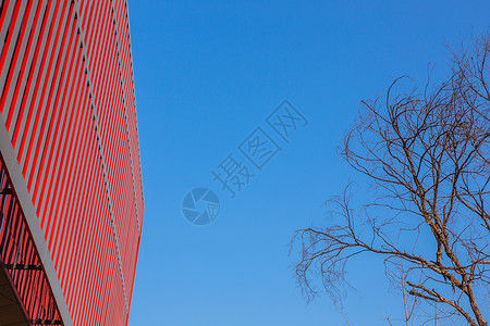 大气线条设计城市展馆背景图片
