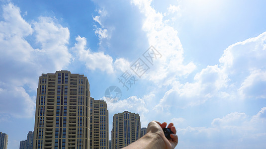 绍兴城市高楼背景图片