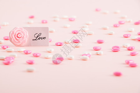粉色甜蜜新婚背景高清图片