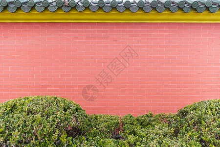 黄色红色大气线条城市建筑石砖墙面背景素材背景