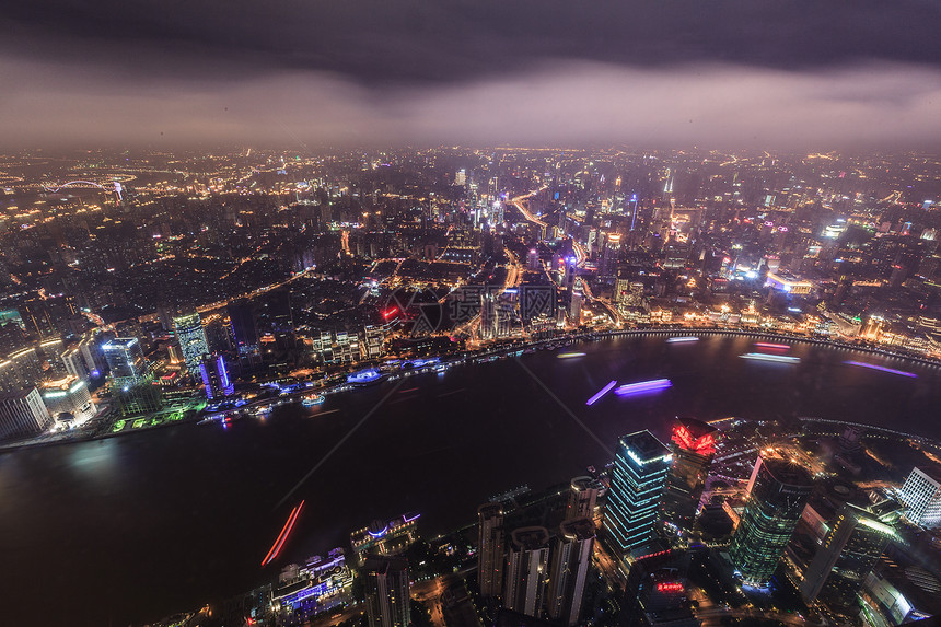 上海陆家嘴夜景图片