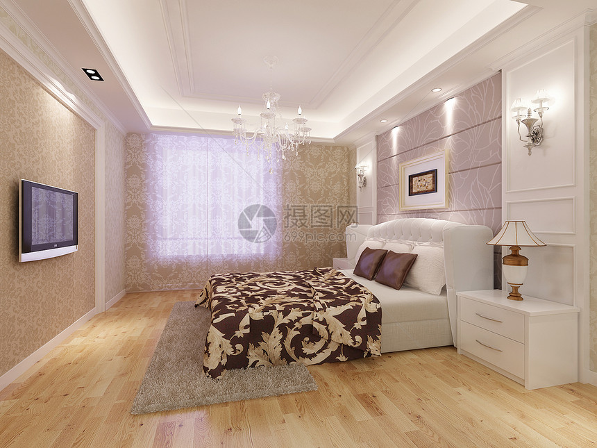 温馨的卧室效果图图片