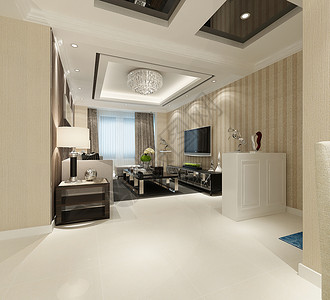 最新设计现代大气的客厅效果图背景