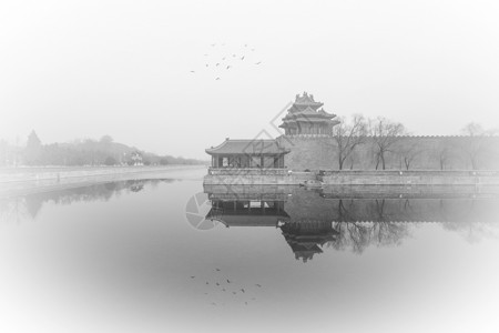 仙境 紫禁城背景图片