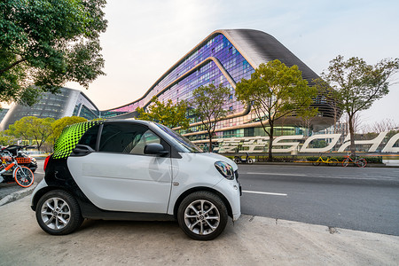 SMART凌空SOHO共享汽车背景