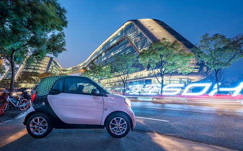 SMART凌空SOHO共享汽车背景