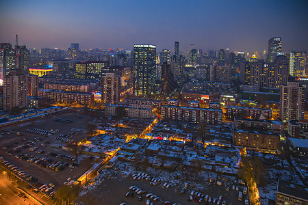 春雪.夜景图片