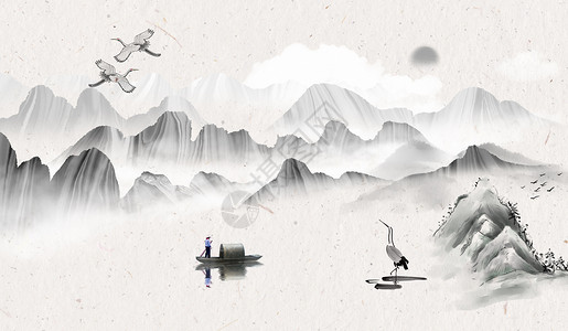 艺术符号水墨中国风设计图片