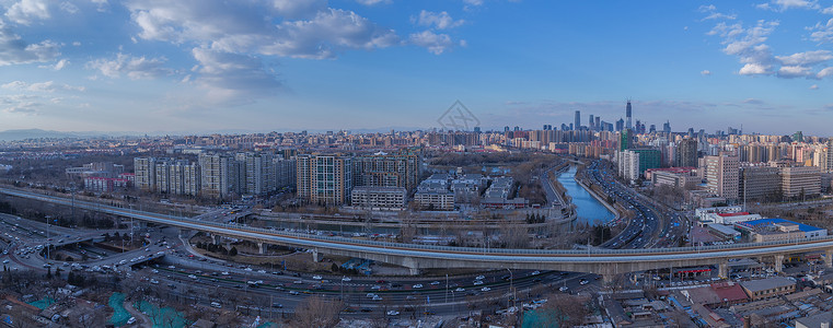 北京城爬楼俯瞰背景