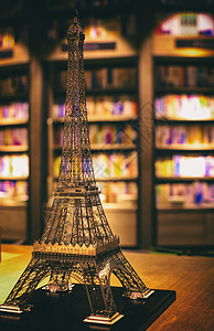 埃菲尔模型创意巴黎铁塔背景素材背景
