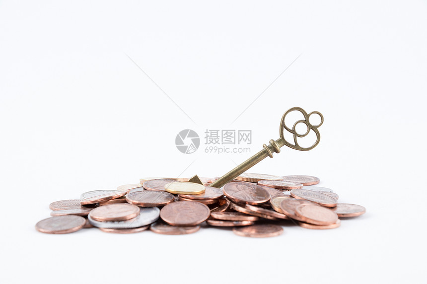 投资理财金币金钥匙图片