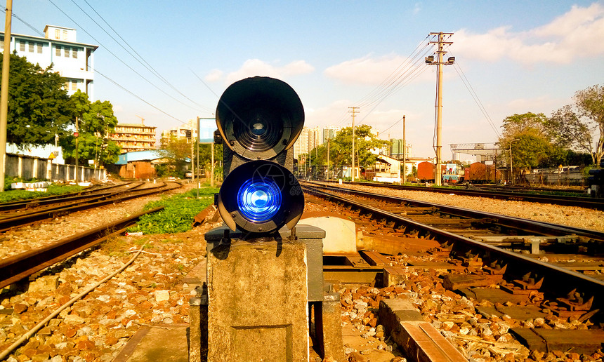 火车信号灯图片