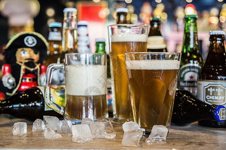 酒吧啤酒进口酒水高清图片