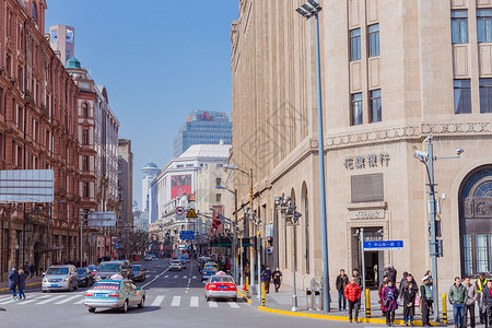 上海黄浦区城市街头图片
