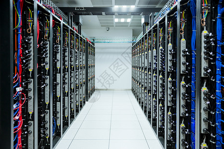 统一运营网络科技服务器通信机房背景