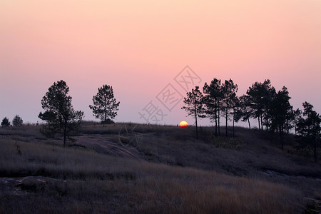 夕阳背景图片