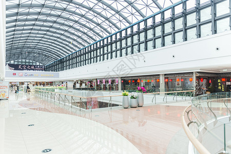 透明线条商场建筑天窗透明设计背景