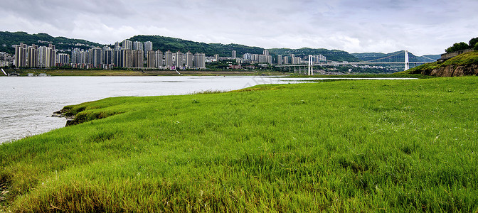 地产湖畔重庆万州背景