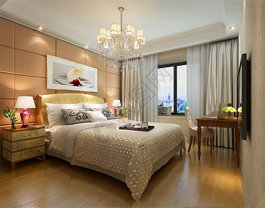温馨的卧室效果图图片
