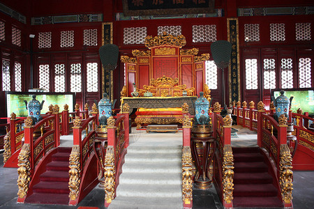龙椅 登基故宫中和殿高清图片