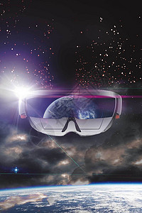 VR眼镜背景图片