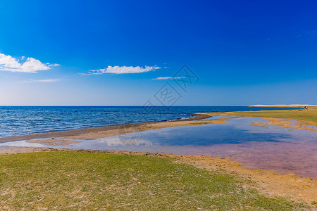 美丽的青海湖背景图片