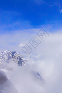 雪山，云海，攀登图片