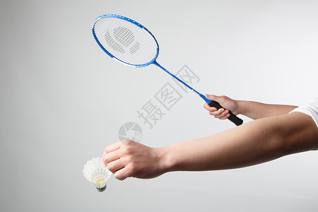 发球钉羽毛球运动特写背景