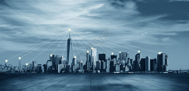 发射的光城市信号发射设计图片