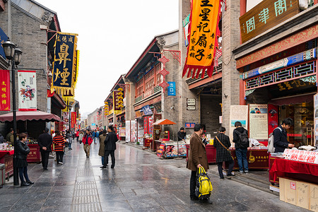 城市商品素材古文化街景色背景