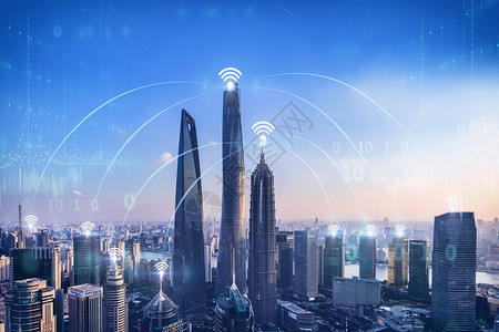 未来高楼网络城市设计图片