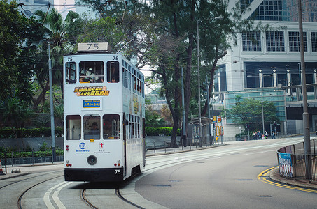 香港旺角香港街头人文风光背景