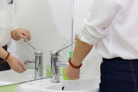 专业洗手7步法洗手背景