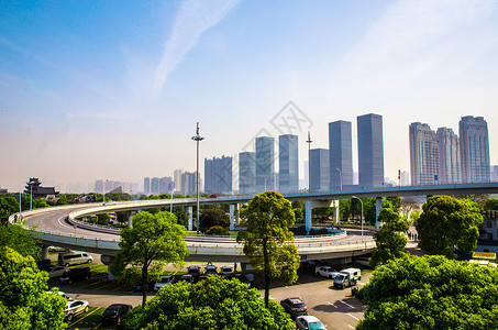 湘江一桥橘子洲立交桥背景