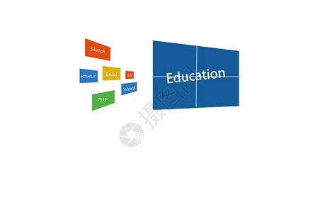 网络大学教育信息设计图片