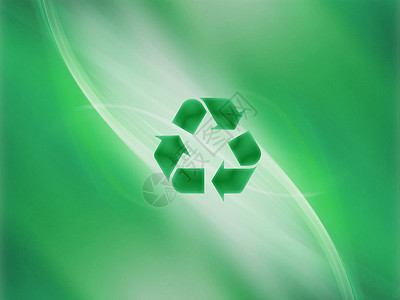 循环利用标志循环利用绿色背景设计图片