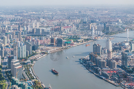 俯视城市风景图片