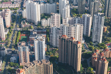 俯视城市风景背景