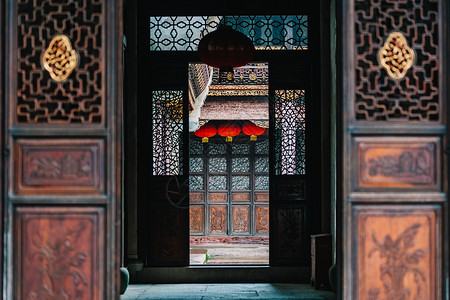 中国科举博物馆古建筑局部拍摄背景