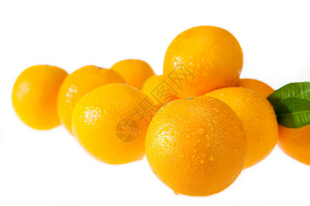 橙绿背景素材色彩斑斓的水果背景